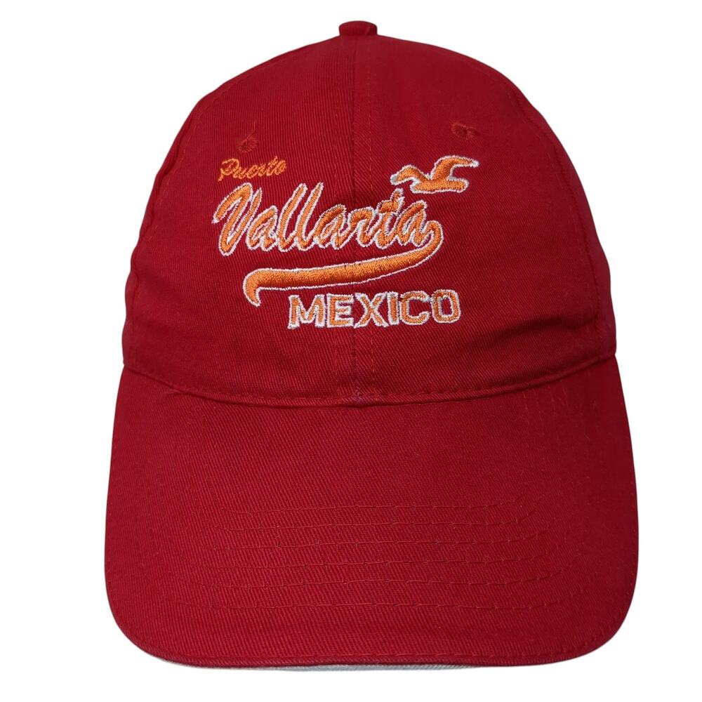 Puerto Vallarta Mexico Strapback Baseball Cap Red One Size Adjustable dKps
